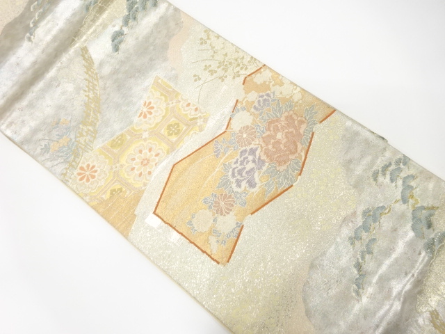 JAPANESE FUKURO OBI / WOVEN CLASSICAL PATTERN